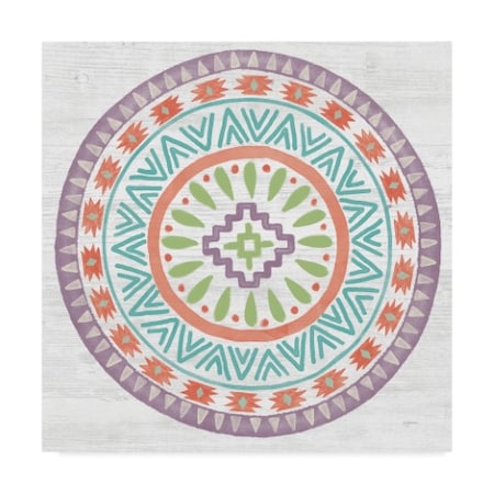 Mary Urban 'Lovely Llamas Mandala Ii' Canvas Art,18x18